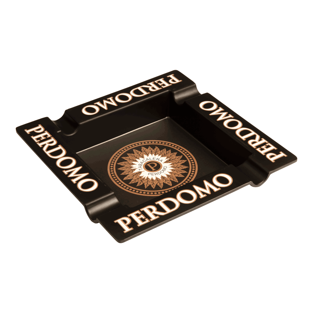 Perdomo Black Melamine Ashtray, , cigars